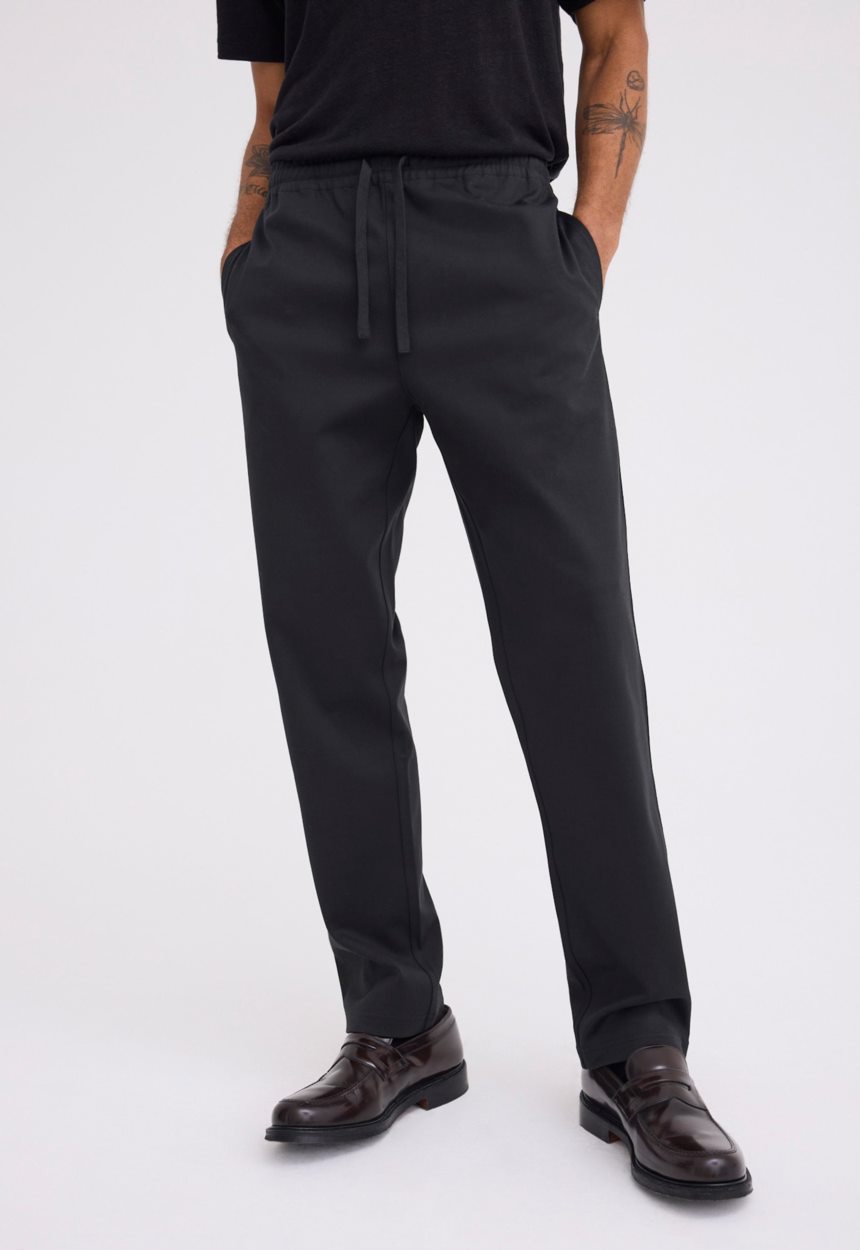 Jac + Jack Iri Italian Cotton Pant - Black